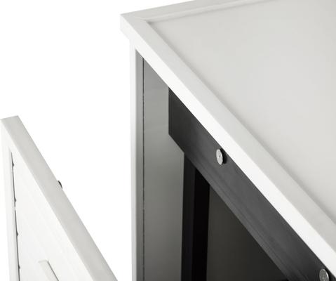 Show full view: New Age Pet ECOFLEX Freedom LitterLoo with Pull Out Drawer End Table Cat Litter Box Enclosure, Antique White slide 4 of 12