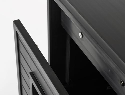 Show full view: New Age Pet ECOFLEX Freedom LitterLoo with Pull Out Drawer End Table Cat Litter Box Enclosure, Black slide 4 of 12