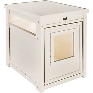 New Age Pet ECOFLEX Litter Box Cover End Table, Antique White, Standard