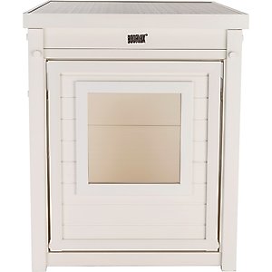 New Age Pet ECOFLEX Litter Box Cover End Table, Antique White, Standard
