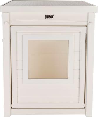 Show full view: New Age Pet ECOFLEX Litter Box Cover End Table, Antique White, Standard slide 3 of 12