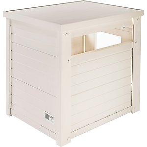 New Age Pet ECOFLEX Litter Box Cover End Table, Antique White, Standard