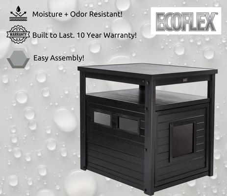 Show full view: New Age Pet ECOFLEX Litter Box Cover End Table, Espresso, Jumbo slide 8 of 13