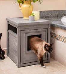 New Age Pet ECOFLEX Litter Box Cover End Table, Grey, Standard