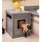 Show in main carousel: New Age Pet ECOFLEX Litter Box Cover End Table, Grey, Standard slide 1 of 12