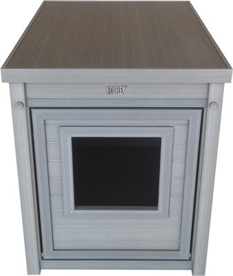 Show full view: New Age Pet ECOFLEX Litter Box Cover End Table, Grey, Standard slide 3 of 12