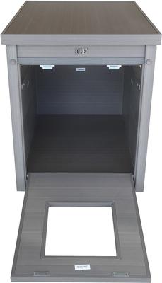 Show full view: New Age Pet ECOFLEX Litter Box Cover End Table, Grey, Standard slide 4 of 12