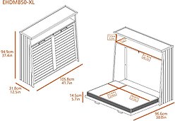 New Age Pet ECOFLEX Murphy Style Orthopedic Dog Bed with Removable Cover, X-Large, Grey slide 2 of 9