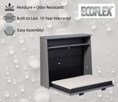 Show full view: New Age Pet ECOFLEX Murphy Style Orthopedic Dog Bed with Removable Cover, X-Large, Grey slide 8 of 12