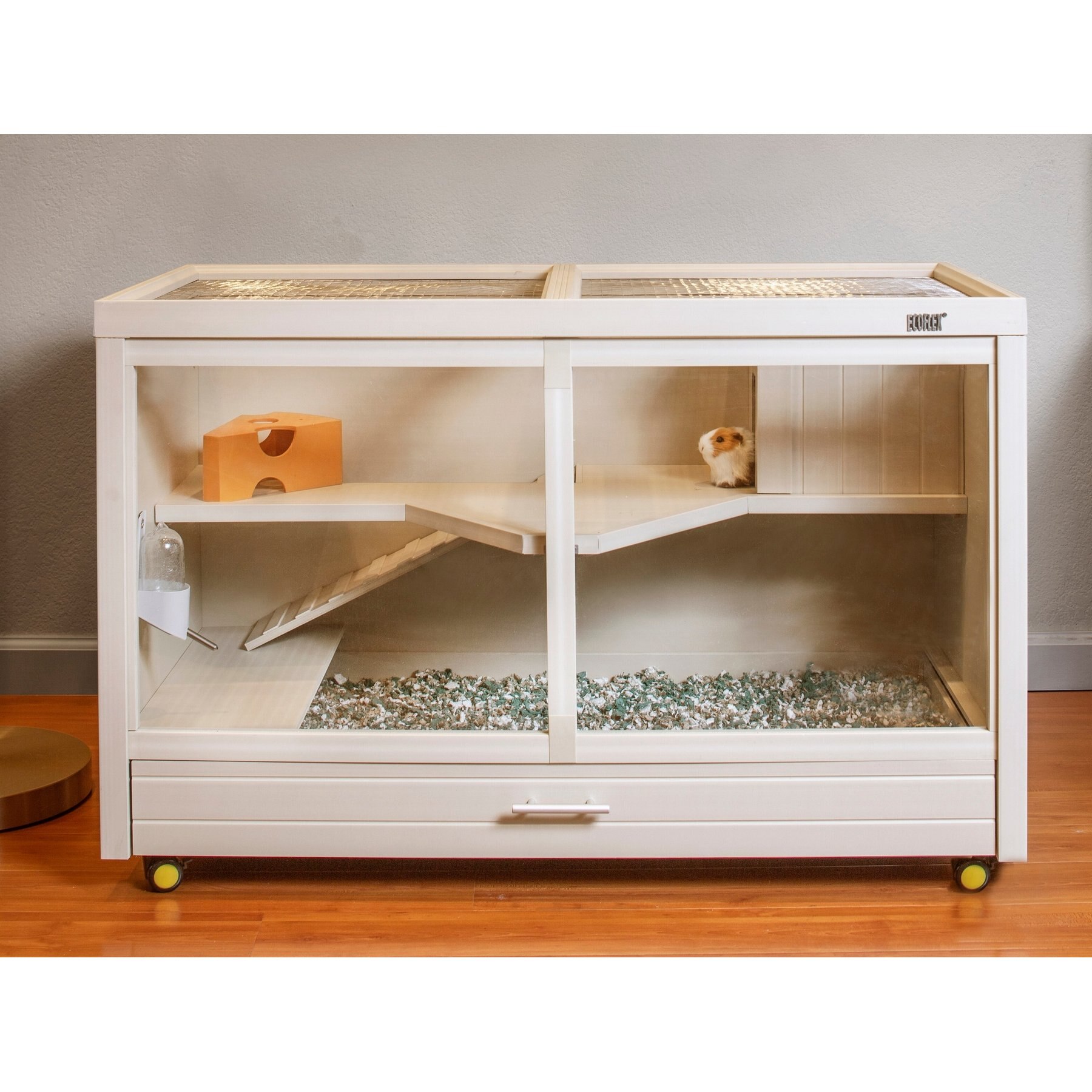 New Age Pet ECOFLEX Park Avenue Indoor Small Animal Hutch, Maple, Small