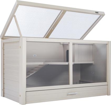 Show full view: New Age Pet ECOFLEX Park Avenue Indoor Small Animal Hutch, Maple, Small slide 3 of 10