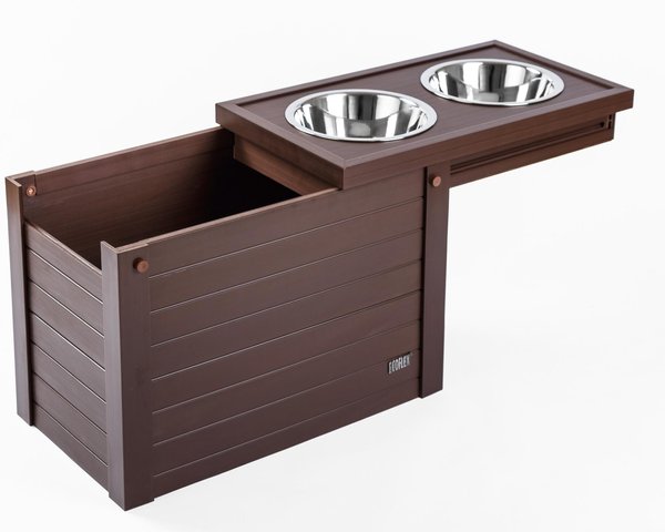 New Age Pet ecoFLEX Elevated Double Diner Dog Bowl