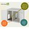 Show in main carousel: New Age Pet ECOFLEX Promax LitterLoo Cover Table Cat Litter Box Enclosure, Antique White slide 9 of 11