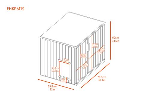Show full view: New Age Pet ECOFLEX Promax LitterLoo Cover Table Cat Litter Box Enclosure, Black Espresso slide 8 of 12