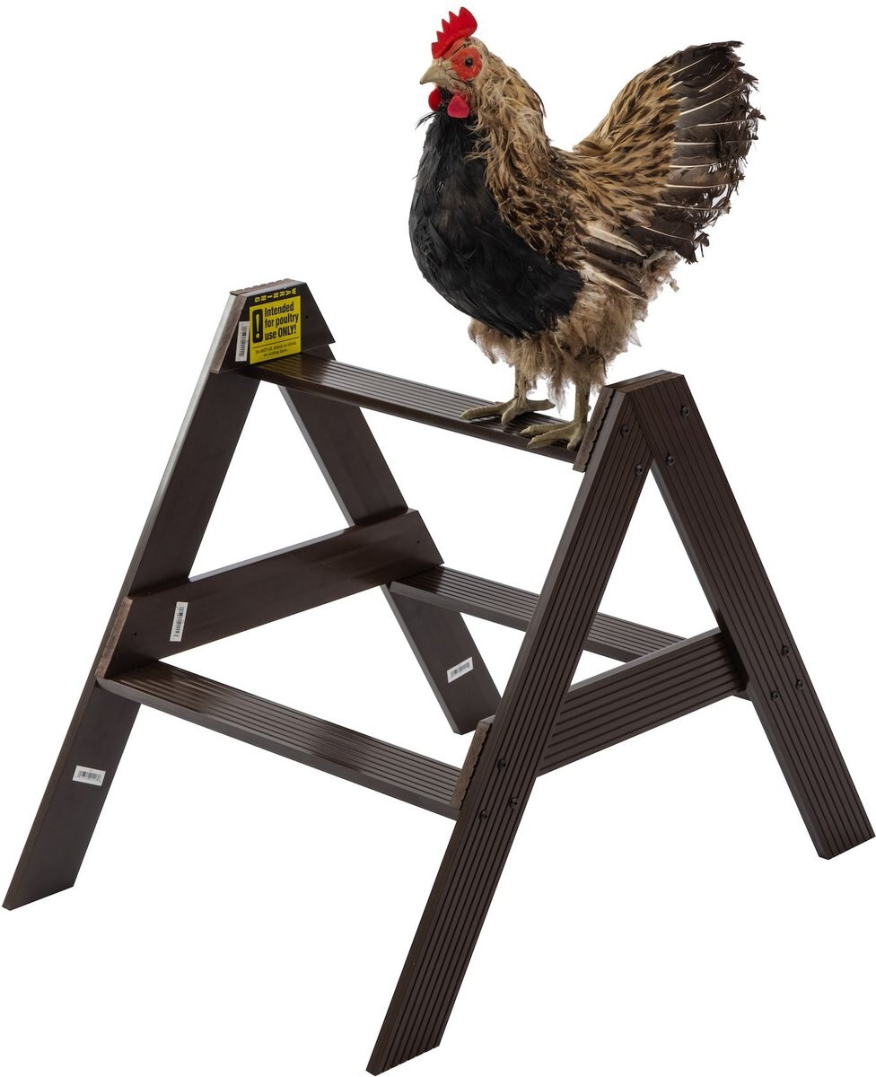 NEW AGE PET ECOFLEX Restful Roost AShape Chicken Roosting Bar, Walnut