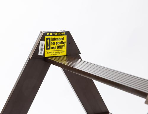 Show full view: New Age Pet ECOFLEX Restful Roost A-Shape Chicken Roosting Bar, Walnut, Medium slide 6 of 11