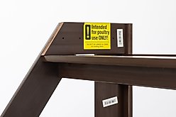 New Age Pet ECOFLEX Restful Roost L-Shape Chicken Roosting Bar, Walnut, Large slide 2 of 9