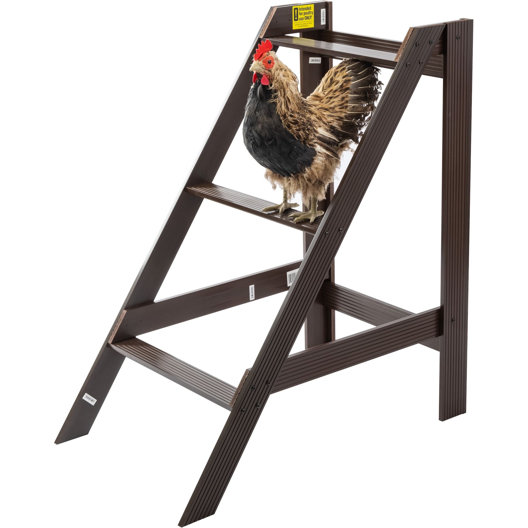 New Age Pet ECOFLEX Restful Roost L-Shape Chicken Roosting Bar, Walnut, Medium