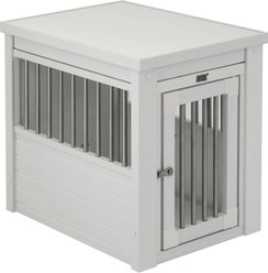 New Age Pet ecoFLEX Single Door Furniture Style Dog Crate & End Table, Antique White, 23 inch slide 1 of 8