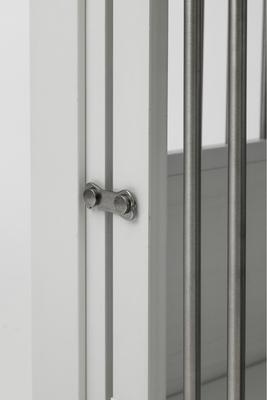 Show full view: New Age Pet ecoFLEX Single Door Furniture Style Dog Crate & End Table, Antique White, 23 inch slide 5 of 12