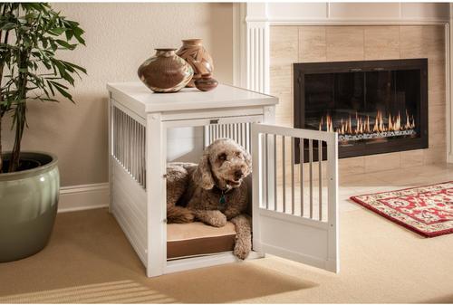 New Age Pet ecoFLEX Single Door Furniture Style Dog Crate & End Table