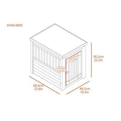 Show full view: New Age Pet ecoFLEX Single Door Furniture Style Dog Crate & End Table, Espresso, 23 inch slide 7 of 13