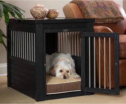 New Age Pet ecoFLEX Single Door Furniture Style Dog Crate & End Table, Espresso, 29 inch