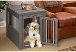 New Age Pet ecoFLEX Single Door Furniture Style Dog Crate & End Table, Grey, 29 inch slide 1 of 9