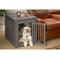 Show in main carousel: New Age Pet ecoFLEX Single Door Furniture Style Dog Crate & End Table, Grey, 29 inch slide 1 of 13