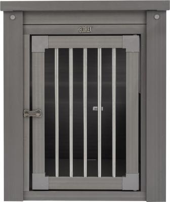 Show full view: New Age Pet ecoFLEX Single Door Furniture Style Dog Crate & End Table, Grey, 29 inch slide 2 of 13
