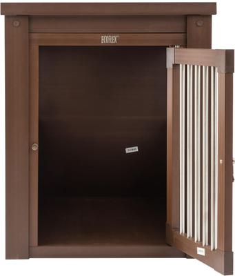 Show full view: New Age Pet ecoFLEX Single Door Furniture Style Dog Crate & End Table, Russet, 29 inch slide 3 of 13