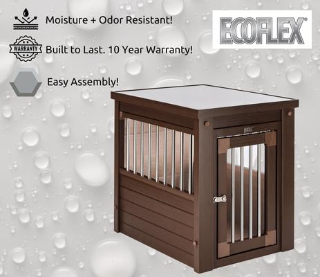 Show full view: New Age Pet ecoFLEX Single Door Furniture Style Dog Crate & End Table, Russet, 29 inch slide 8 of 13
