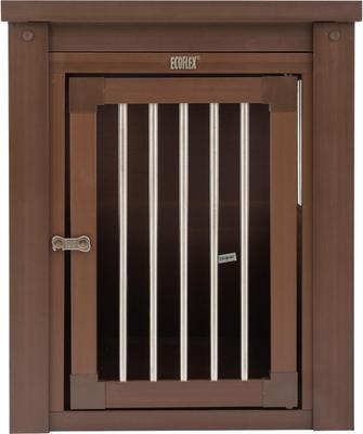 Show full view: New Age Pet ecoFLEX Single Door Furniture Style Dog Crate & End Table, Russet, 29 inch slide 2 of 13