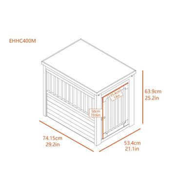 Show full view: New Age Pet ecoFLEX Single Door Furniture Style Dog Crate & End Table, Russet, 29 inch slide 7 of 13