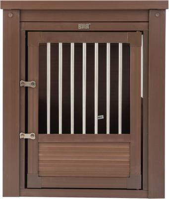 Show full view: New Age Pet ecoFLEX Single Door Furniture Style Dog Crate & End Table, Russet, 35 inch slide 2 of 12