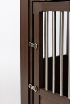 Show full view: New Age Pet ecoFLEX Single Door Furniture Style Dog Crate & End Table, Russet, 35 inch slide 5 of 12