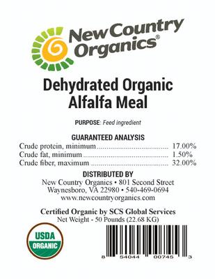 Show full view: New Country Organics Alfalfa Meal Farm Animal Feed, 50-lb bag slide 3 of 3