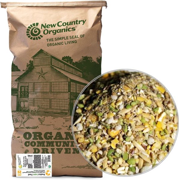 Show full view: New Country Organics Classic Grind Layer Chicken Feed, 50-lb bag slide 1 of 8