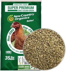 New Country Organics Game Bird Crumbles Chicken Feed, 35-lb bag