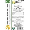 Show in main carousel: New Country Organics Kelp Based Healthy Mineral for Cattle, Goats, & Horses, 40-lb bag slide 3 of 8