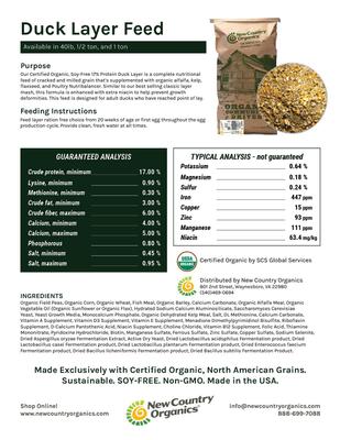 Show full view: New Country Organics Layer Duck Feed, 40-lb bag slide 4 of 8