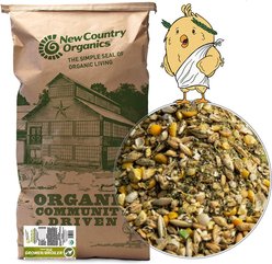 New Country Organics Organic Olive Oil Grower Broiler Chicken Feed, 40-lb bag