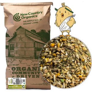 New Country Organics Organic Olive Oil Grower Broiler Chicken Feed, 40-lb bag