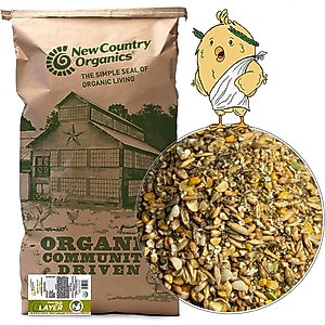 New Country Organics Organic Olive Oil Layer Chicken Feed, 40-lb bag