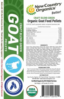Show full view: New Country Organics Pellets Goat Feed, 40-lb bag slide 4 of 8