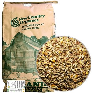 New Country Organics Scratch Grains 9% Protein Chicken Feed, 25-lb bag