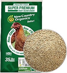New Country Organics Starter Crumble Chicks & Ducklings Chicken Feed, 35-lb bag
