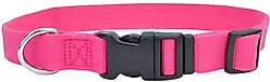 New Earth Soy Adjustable Dog Collar, Fuchsia, Large: 18-26-in neck, 1-in wide