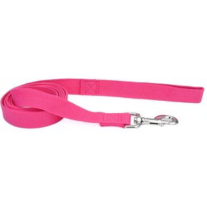 New Earth Soy Dog Leash, Fuchsia, 6-ft long, 5/8-in wide