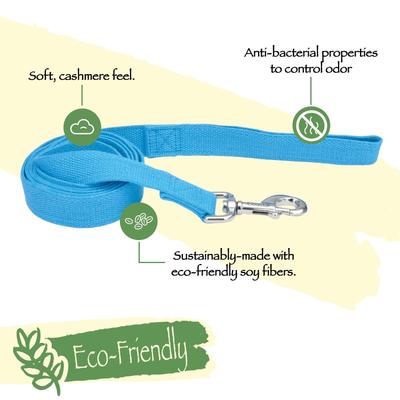 Show full view: New Earth Soy Dog Leash, Fuchsia, 6-ft long, 5/8-in wide slide 2 of 4